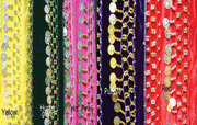 VELVET HIP SCARF TWO  ROW