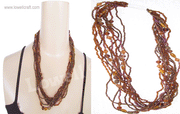 SEED BEAD & GLASS BEADS NECKLACE