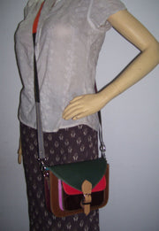 LEATHER  CROSS SHOULDER BAG