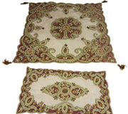 cashmere Bead embroidery Square Table Cover Paisley