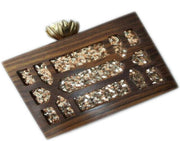 WOOD ACRYLIC CLUTCH BOX PURSE BAGS RESIN