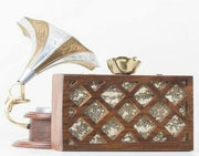 WOOD ACRYLIC CLUTCH BOX PURSE BAGS RESIN