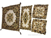 Velvet With Net Table Cover (4 PCS SET)
