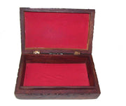 WOODEN BOX BRASS INLAY DESIGN   (8