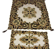 Velvet With Net Table Cover (4 PCS SET)