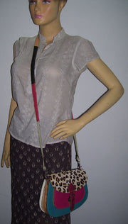 LEOPARD PRINT CROSS SHOULDER BAG
