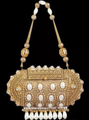 Wedding Clutch Metal Round Purse