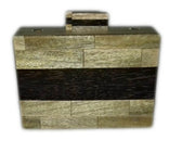 WOOD ACRYLIC RESIN CLUTCH BOX PURSE BAGS