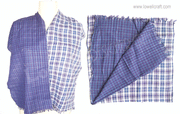 DOUBLE SIDED CHECK SCARF