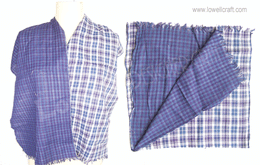 DOUBLE SIDED CHECK SCARF