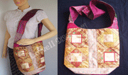 SILK BORDER SHOULDER BAG