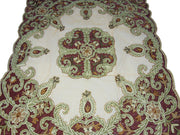 cashmere Bead embroidery Square Table Cover Paisley