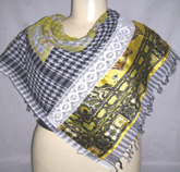 SATIN PATCH WORK SCARF