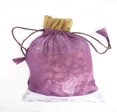 MEDIUM ORGANZA BAG WITH 1 BORDER