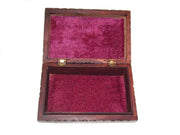 WOODEN BOX BRASS INLAY DESIGN   (8