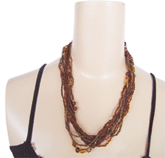 SEED BEAD & GLASS BEADS NECKLACE