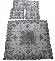 NET EMBROIDERY TABLE COVER (16 pcs set)