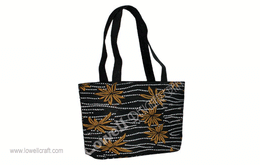 FLOWER DESIGN  JUTE BAG