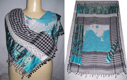 pom pom scarf