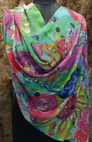 Wool Digital Print Stole Wholesale