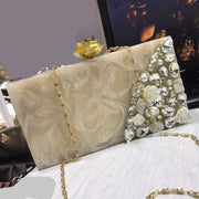 yellow Bridal Handmade Resin Clutch Bag