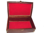WOODEN BOX BRASS INLAY( 8
