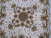 NET  EMBROIDERY TABLE COVER (4 PCS SET)