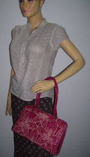 SMALL UMBRELLA LEATHER HANDLE BAG