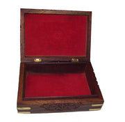 WOODEN BOX CARVING & BRASS INLAY DESIGN   (7
