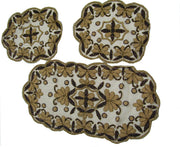 ROUND NET EMBROIDERY TABLE COVER (4 pcs set)