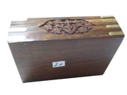 WOODEN BOX CARVING & BRASS INLAY DESIGN   (7
