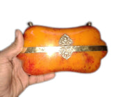 RESIN CLUTCH BOX PURSE BAGS