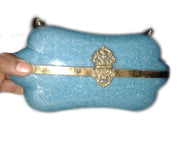 RESIN CLUTCH BOX PURSE BAGS