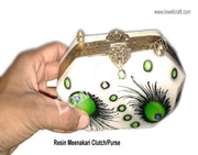 RESIN CLUTCH BOX PURSE BAGS