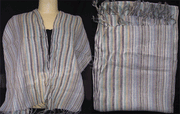 STRIPE DESIGN SILK SCARF