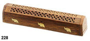 WOODEN BOX INCENSE BURNER