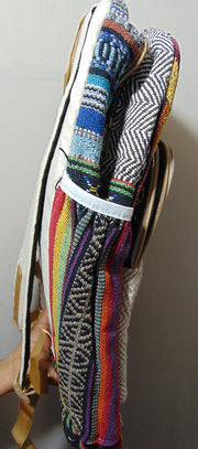 Hemp Laptop Backpack Bag digital print flower