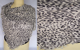 ANIMAL PRINT VISCOSE SCARF