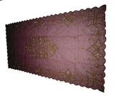Dark red color Embroidered  6 seat Dining Table Cover