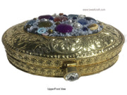 ETHNIC VINTAGE INDIAN METAL PARTY CLUTCH