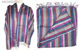VISCOSE HANDLOOM STRIPE SCARF