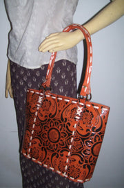 SMALL LEATHER TOTE BAG