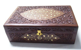 WOODEN JEWELRY BOX CARVING  DESIGN   (12