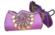 Silk Beaded Clutch Wallet Womens Hand Purse