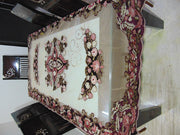 cashmere embroider Velvet Net Dining Table Cover(110Wx220Lcm)
