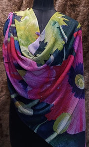 Wool Digital Print Stole Wholesale