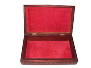 WOODEN BOX BRASS INLAY (10