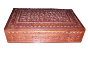 WOODEN BOX BRASS INLAY (10