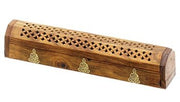 WOODEN COFFIN INCENSE BURNER