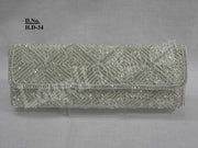 Zircon Work Hand Clutch Purse